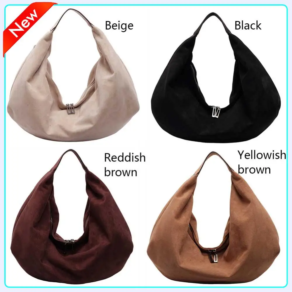Women Suede Shoulder Bag Retro Single Shoulder Bag Large Capacity Trendy Work Hobo Solid Color Vintage Hobo Bag Top Handle Bag
Women Suede Shoulder Bag Retro Single Shoulder Bag Large Capacity Trendy Work Hobo Solid Color Vintage Hobo Bag Top Handle Bag
