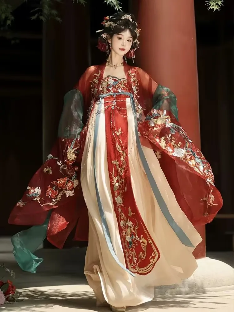 Hanfu Dress Women Chinese Traditional Hanfu Halloween Cosplay Costume Tang Dynasty Vintage Red Hanfu Dress New Year Costume
Hanfu Dress Women Chinese Traditional Hanfu Halloween Cosplay Costume Tang Dynasty Vintage Red Hanfu Dress New Year Costume