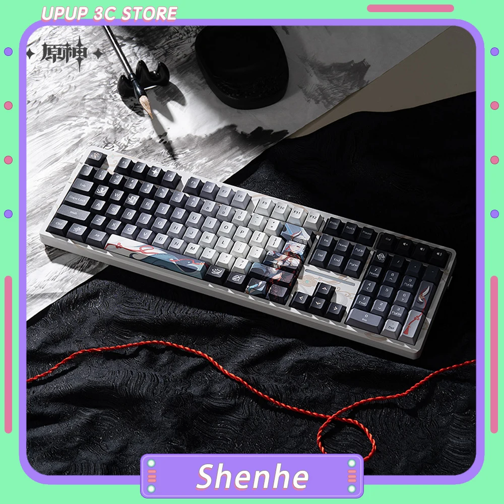 Genshin Impact индивидуальная клавиатура Shenhe 100 клавиш с возможностью горячей замены DIY переключатель RGB 8000 мАч BT 2,4G беспроводная игровая клавиатура
Genshin Impact индивидуальная клавиатура Shenhe 100 клавиш с возможностью горячей замены DIY переключатель RGB 8000 мАч BT 2,4G беспроводная игровая клавиатура