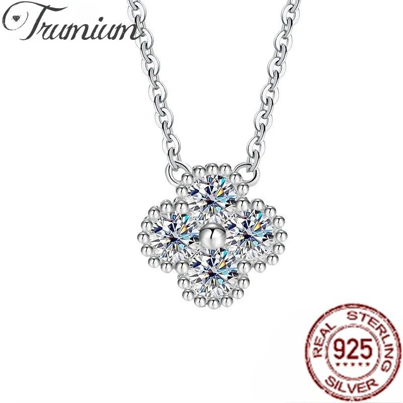 Trumium 1.2CT Moissanite Necklaces for Women 925 Sterling Silver Diamond Lucky Clover Pendants Necklaces Fine Jewelry Wholesale 
Trumium 1.2CT Moissanite Necklaces for Women 925 Sterling Silver Diamond Lucky Clover Pendants Necklaces Fine Jewelry Wholesale