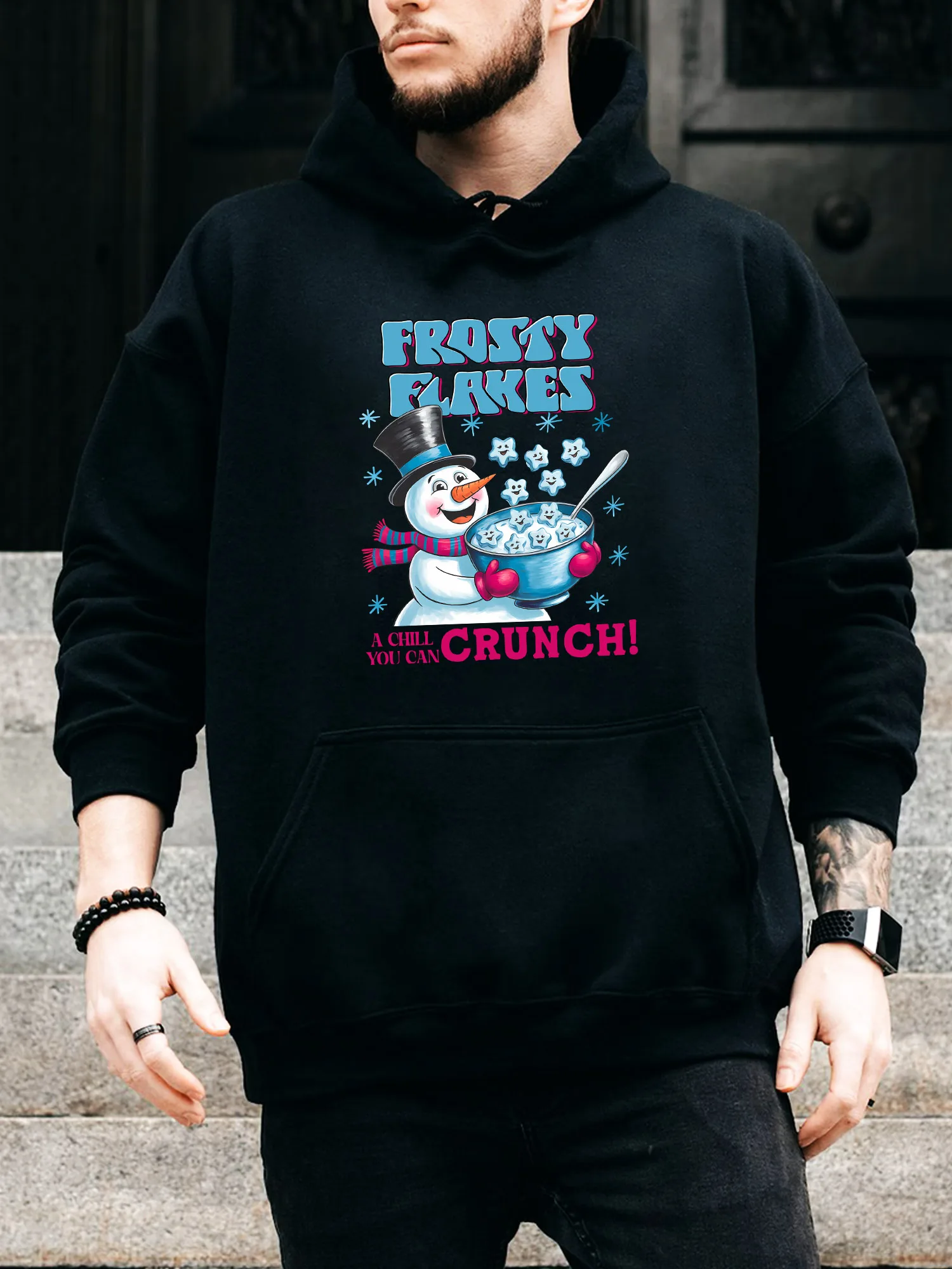 Мужская толстовка Frosty Flakes на шнурке — повседневный удобный черный пуловер, осенне-зимняя толстовка с капюшоном
Мужская толстовка Frosty Flakes на шнурке — повседневный удобный черный пуловер, осенне-зимняя толстовка с капюшоном