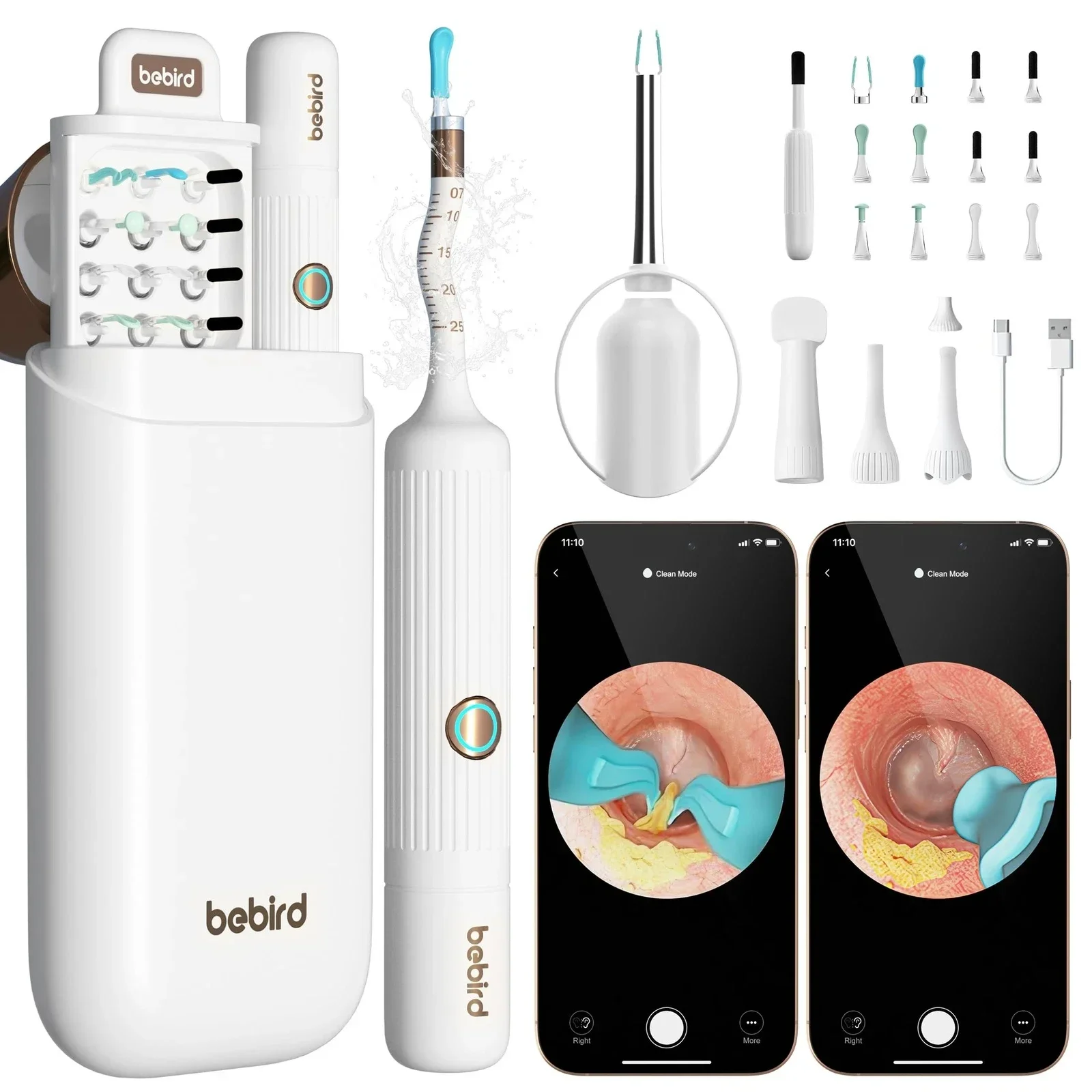 (WHITE COLOR) Original Bebird Earsight Plus R37R Ear Wax Removal Tool Camera with HD Visual Otoscope
(WHITE COLOR) Original Bebird Earsight Plus R37R Ear Wax Removal Tool Camera with HD Visual Otoscope