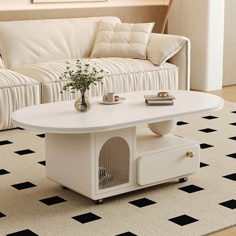 Simple light luxury household small apartment living room movable oval rock slab coffee table sofa edge table
Simple light luxury household small apartment living room movable oval rock slab coffee table sofa edge table