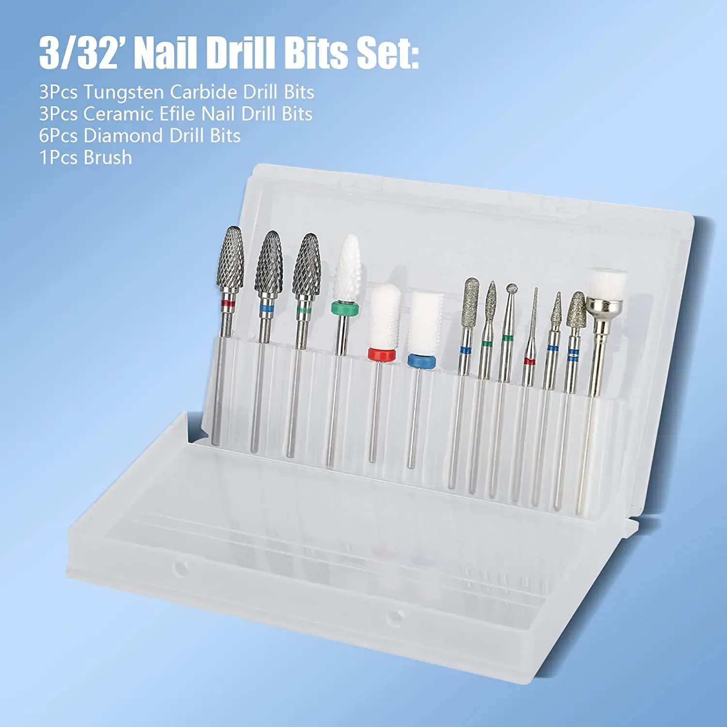 13PC Nail Polish Head Milling Cutter Set, Used for Nail Beauty Deburring Gel Dead Skin, Automatic Polishing Machine Accessories
13PC Nail Polish Head Milling Cutter Set, Used for Nail Beauty Deburring Gel Dead Skin, Automatic Polishing Machine Accessories