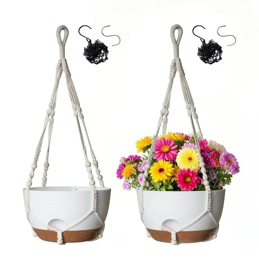 12 Inch Hanging Baskets for Plants Outdoor, Hanging Planters for Indoor Outdoor Plants, Hanging Planter with Self Watering, Hang
12 Inch Hanging Baskets for Plants Outdoor, Hanging Planters for Indoor Outdoor Plants, Hanging Planter with Self Watering, Hang