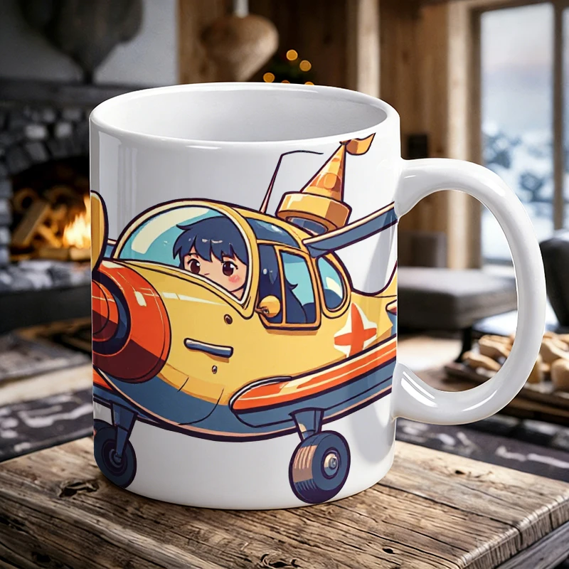 Cup & Mug Set, Cute Cartoon Pilot Kid Airplane Ceramic Mug, Coffee Cup, Milk Cup, Office Tea Cup, Drinking Cup, Gift for Friends
Cup & Mug Set, Cute Cartoon Pilot Kid Airplane Ceramic Mug, Coffee Cup, Milk Cup, Office Tea Cup, Drinking Cup, Gift for Friends