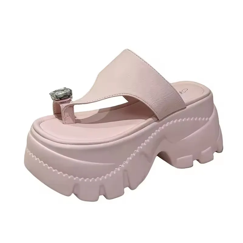 Women's Rhinestone Flip Flop Platform Wedge Slides Chunky Heel Thong Sandals Non-Slip Casual Streetwear Shoes Sandalias Mujer
Women's Rhinestone Flip Flop Platform Wedge Slides Chunky Heel Thong Sandals Non-Slip Casual Streetwear Shoes Sandalias Mujer