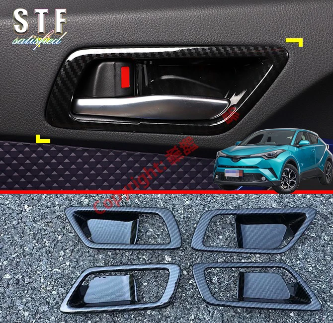 Carbon Fiber Style Interior Door Handle Cover Trim For Toyota C-HR CHR 2017 2018 2019 Car Accessories Stickers
Carbon Fiber Style Interior Door Handle Cover Trim For Toyota C-HR CHR 2017 2018 2019 Car Accessories Stickers