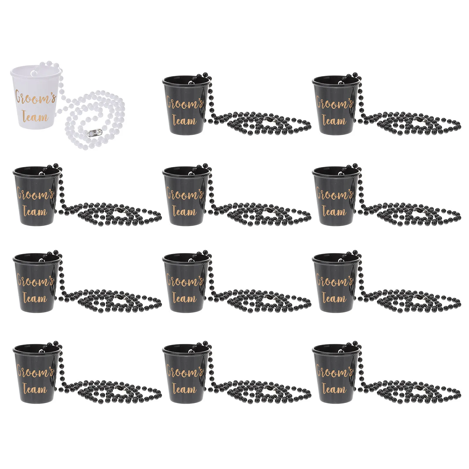 12pcs Plastic Shot Cup Necklace Cute Glass Decorations Safe Bridal Party Favors Elegant Beaded Necklace Gifts
12pcs Plastic Shot Cup Necklace Cute Glass Decorations Safe Bridal Party Favors Elegant Beaded Necklace Gifts