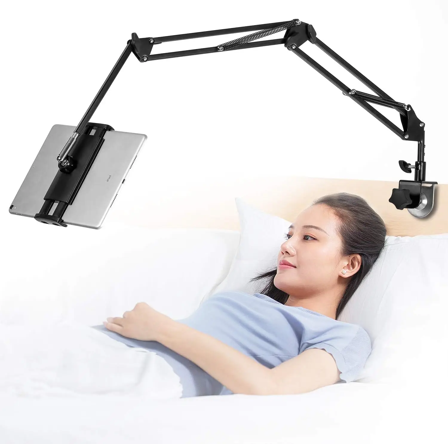 Tablet Stand Adjustable,Foldable Arm Stand for Bed,Aluminum Universal Flexible Tablet Holder with 360 Degree Rotation Compatible with iPad/iPhoneX/iPad Pro/N-Switch,or Other 4.5~12.9 Inches Devices
Tablet Stand Adjustable,Foldable Arm Stand for Bed,Aluminum Universal Flexible Tablet Holder with 360 Degree Rotation Compatible with iPad/iPhoneX/iPad Pro/N-Switch,or Other 4.5~12.9 Inches Devices