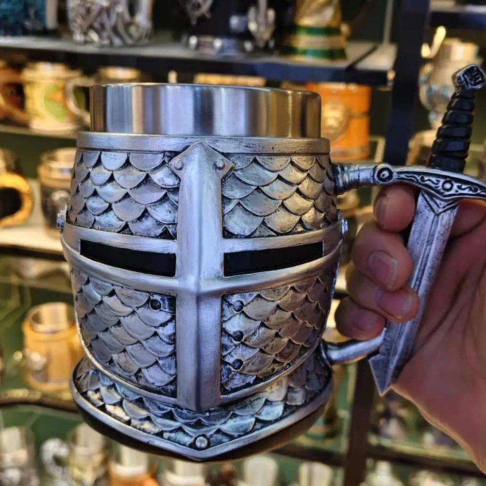 Knight Helmet Mug,Stainless Steel Coffee Cup Medieval Decor Drinking Cup Friend Gift Idea Special Occasion Drinkware
Knight Helmet Mug,Stainless Steel Coffee Cup Medieval Decor Drinking Cup Friend Gift Idea Special Occasion Drinkware