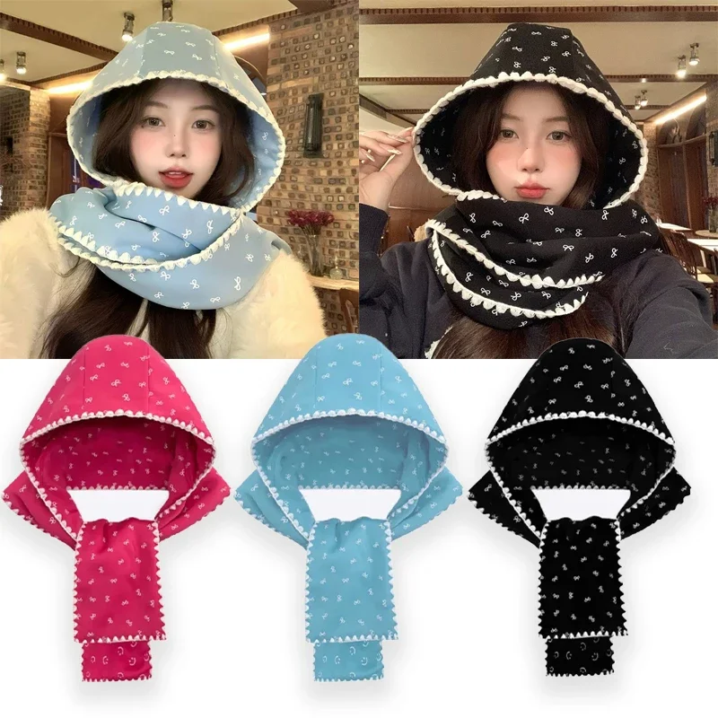 Комплект шарфов-бини с флисовой подкладкой и бантом, женский корейский стиль, зимний теплый интегрированный теплый комплект для шеи, милый модный комбинированный комплект, незаменимый
Комплект шарфов-бини с флисовой подкладкой и бантом, женский корейский стиль, зимний теплый интегрированный теплый комплект для шеи, милый модный комбинированный комплект, незаменимый