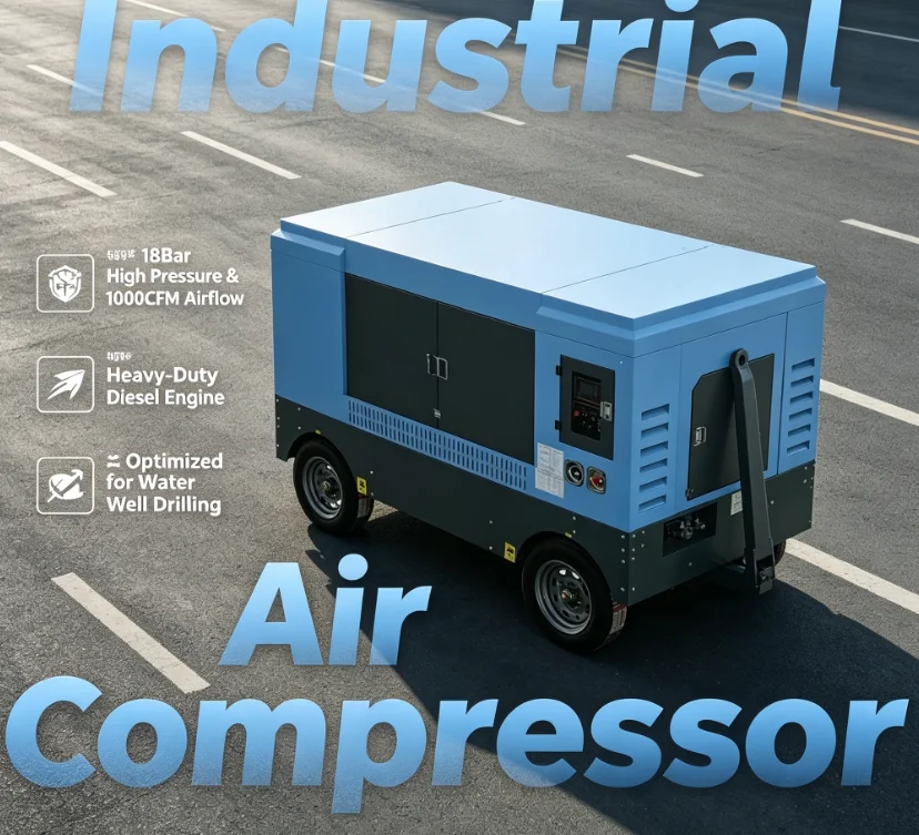 Customized Great Working Imported Engine Diesel 16 Bar Machine Portable Air Compressor For Water Well Drilling Rig
Customized Great Working Imported Engine Diesel 16 Bar Machine Portable Air Compressor For Water Well Drilling Rig