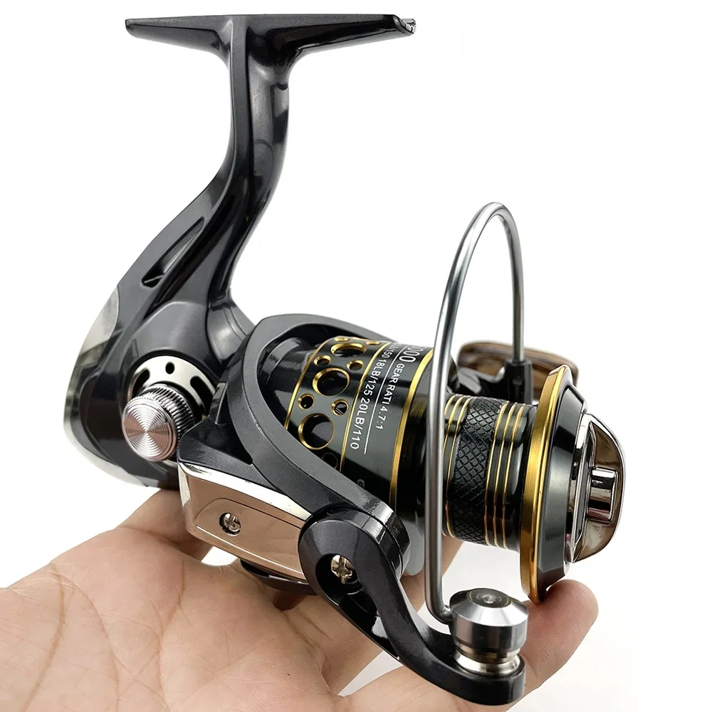 Spinning Fishing Reel 2000-7000 All Metal Saltwater Freshwater Fishing Reel Tackle Accessories Max Drag 8-10Kg Carp Fishing Fish
Spinning Fishing Reel 2000-7000 All Metal Saltwater Freshwater Fishing Reel Tackle Accessories Max Drag 8-10Kg Carp Fishing Fish
