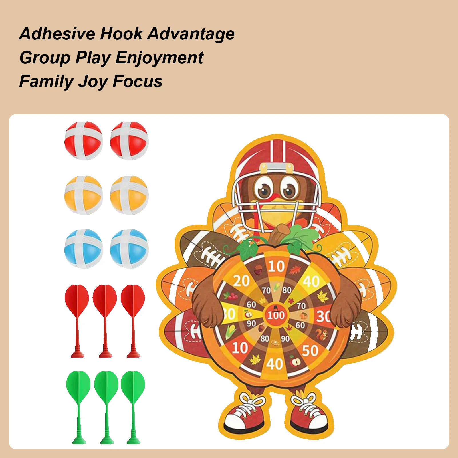 Thanksgiving Dart Board Game Turkey Party Supplies For Family Dinner Activities Fun Indoor Outdoor Games Holiday Gathering Decor
Thanksgiving Dart Board Game Turkey Party Supplies For Family Dinner Activities Fun Indoor Outdoor Games Holiday Gathering Decor