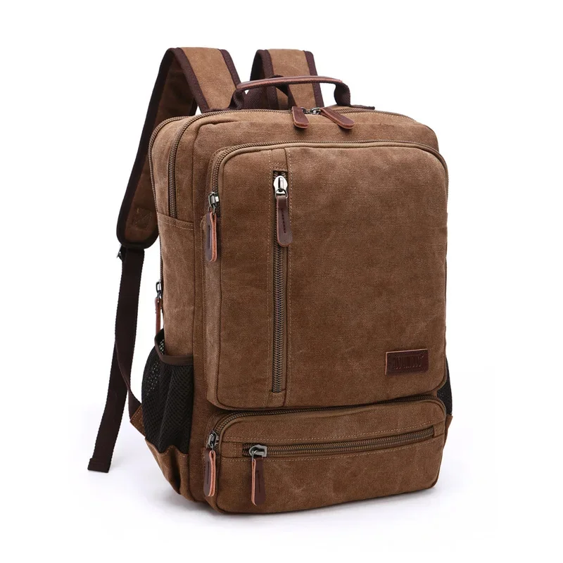 Large Capacity Men's Vintage Canvas Travel Backpack Fashion Zipper Student School Multifunction Man Laptop Bag
Large Capacity Men's Vintage Canvas Travel Backpack Fashion Zipper Student School Multifunction Man Laptop Bag