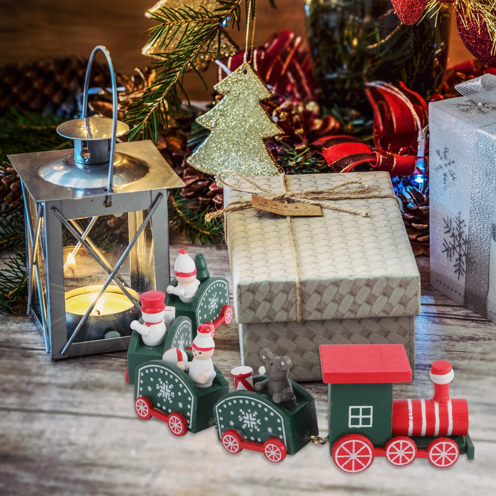 Деревянный поезд, рождественское маленькое зеленое украшение для детей, портативный дизайн, рождественский подарок, детский рождественский поезд
Деревянный поезд, рождественское маленькое зеленое украшение для детей, портативный дизайн, рождественский подарок, детский рождественский поезд