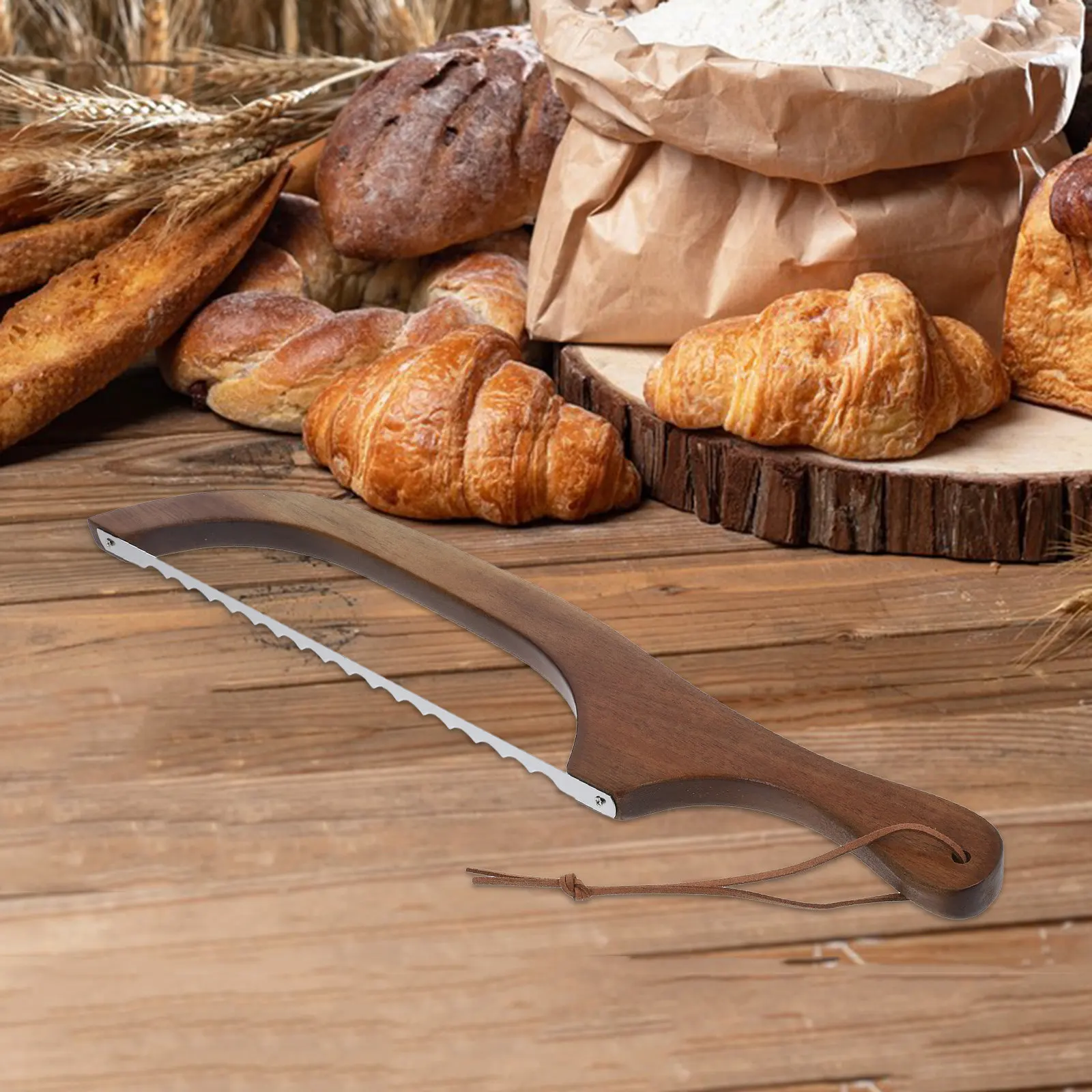1Set Wooden Bread Cutter Sourdough Bread Slicer Bow Design Ergonomic Easy Clean Cake Slice Cutter Baking Tool Kitchen
1Set Wooden Bread Cutter Sourdough Bread Slicer Bow Design Ergonomic Easy Clean Cake Slice Cutter Baking Tool Kitchen