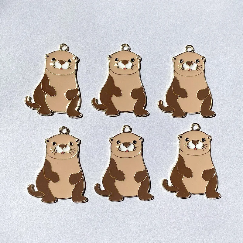 10pcs 33*25mm Alloy enamel Charms Cartoon cute Otter Pendant For make Necklace Key Chains Charm Jewelry Accessories wholesale
10pcs 33*25mm Alloy enamel Charms Cartoon cute Otter Pendant For make Necklace Key Chains Charm Jewelry Accessories wholesale