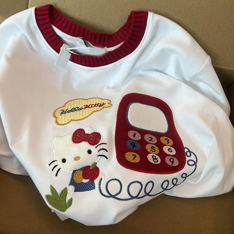 Korean Cartoon Embroidered White Short-sleeved T-shirt Women Summer Cotton Design Loose Oversize Top
Korean Cartoon Embroidered White Short-sleeved T-shirt Women Summer Cotton Design Loose Oversize Top