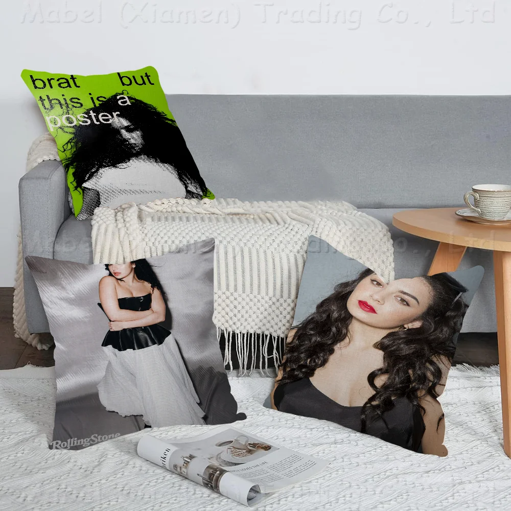 Singer Charli XCX BRAT P Cushion Cover Car Throw Pillow Case For Sofa Car Christmas Gift 40x40cm 45x45cm
Singer Charli XCX BRAT P Cushion Cover Car Throw Pillow Case For Sofa Car Christmas Gift 40x40cm 45x45cm
