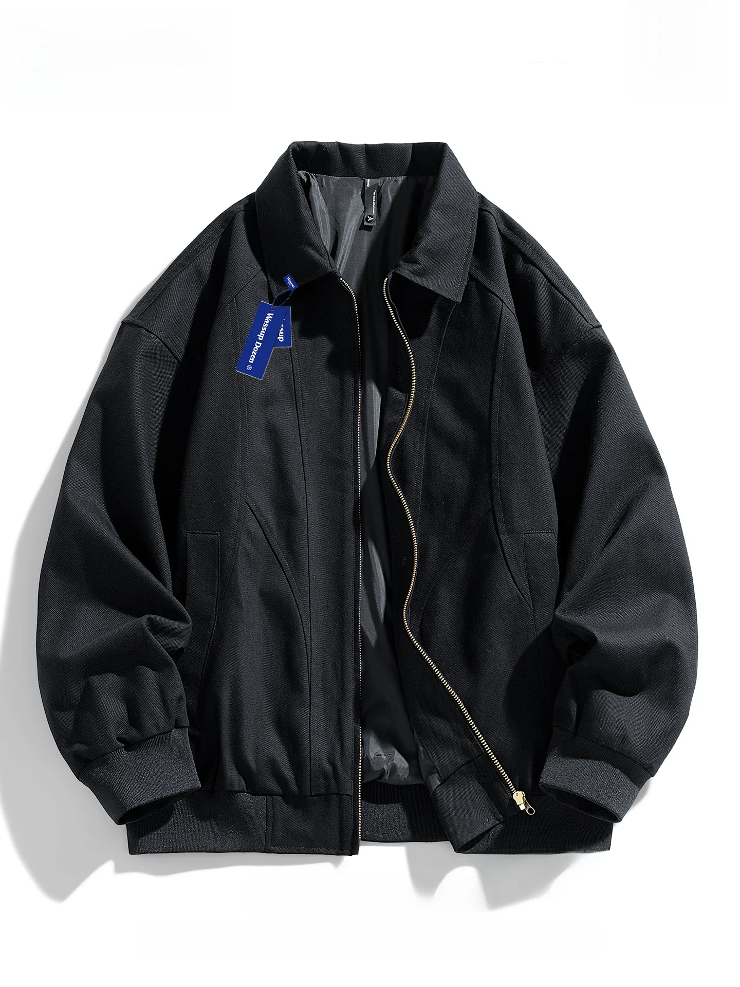 WASSUP DOZEN Men's Waed Pure Cotton Harington Jaet Casual Sle Zipper Closure Workwear Outerwear Trendy Autumn Top
WASSUP DOZEN Men's Waed Pure Cotton Harington Jaet Casual Sle Zipper Closure Workwear Outerwear Trendy Autumn Top