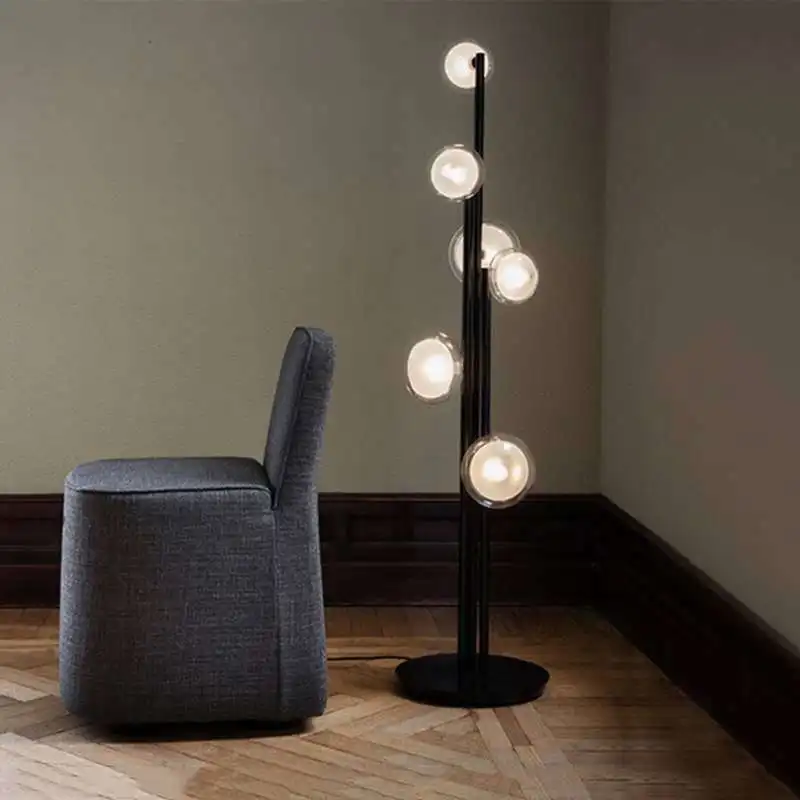 FLOOR LAMP Vintage glass ball floor lamp Vertical For Bedroom Room Decoration G9 Designer Black Nordic minimalist lamp
FLOOR LAMP Vintage glass ball floor lamp Vertical For Bedroom Room Decoration G9 Designer Black Nordic minimalist lamp