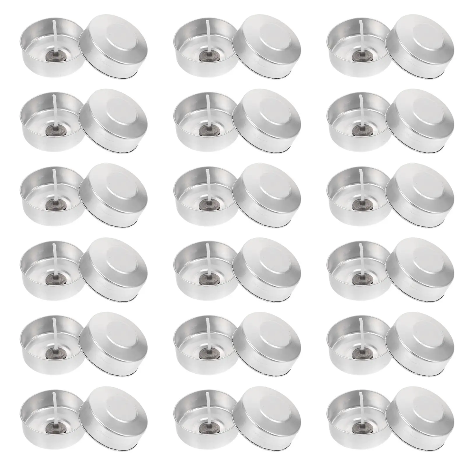 100 Sets Aluminum Shell Wick Tea Lights Cup Containers Empty Making Supplies Tealights Silver Tin
100 Sets Aluminum Shell Wick Tea Lights Cup Containers Empty Making Supplies Tealights Silver Tin
