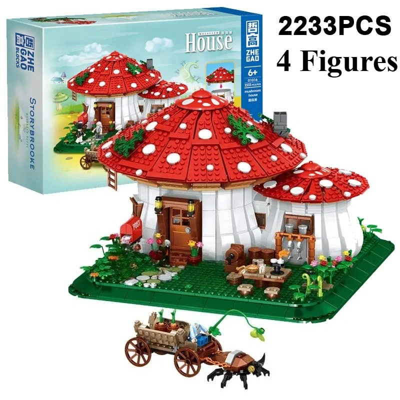 Креативные сказочные грибные домики, строительные блоки MOC, деревня, архитектура, микросборка кирпичей, подарки на день рождения для девочек и детей
Креативные сказочные грибные домики, строительные блоки MOC, деревня, архитектура, микросборка кирпичей, подарки на день рождения для девочек и детей