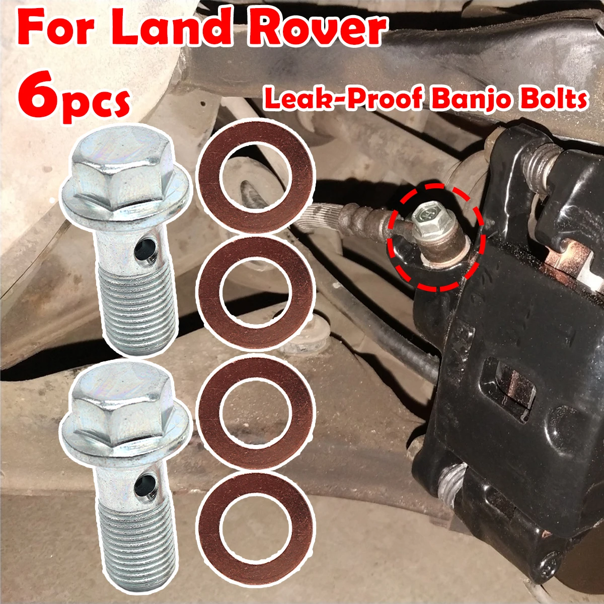 Rear Left Right Caliper Hose Lines Banjo Bolts Copper Sealing Washers For Land Rover Discovery MK2 L318 L319 Sport L550 98-2004
Rear Left Right Caliper Hose Lines Banjo Bolts Copper Sealing Washers For Land Rover Discovery MK2 L318 L319 Sport L550 98-2004
