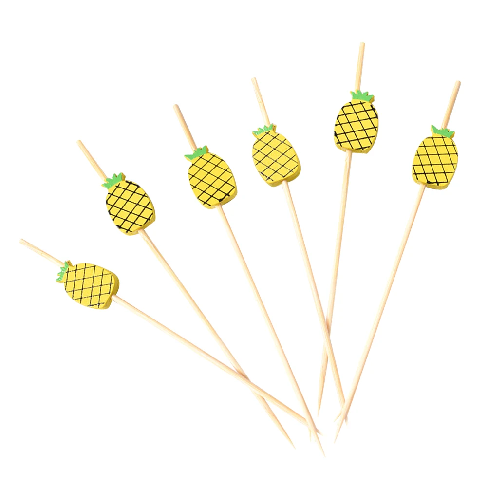 100 Pcs Cocktail Picks Fruit Sticks Pineapple Toothpick Bamboo Party Supplies Elegant H made Wooden Bar KTV Home Clubs
100 Pcs Cocktail Picks Fruit Sticks Pineapple Toothpick Bamboo Party Supplies Elegant H made Wooden Bar KTV Home Clubs
