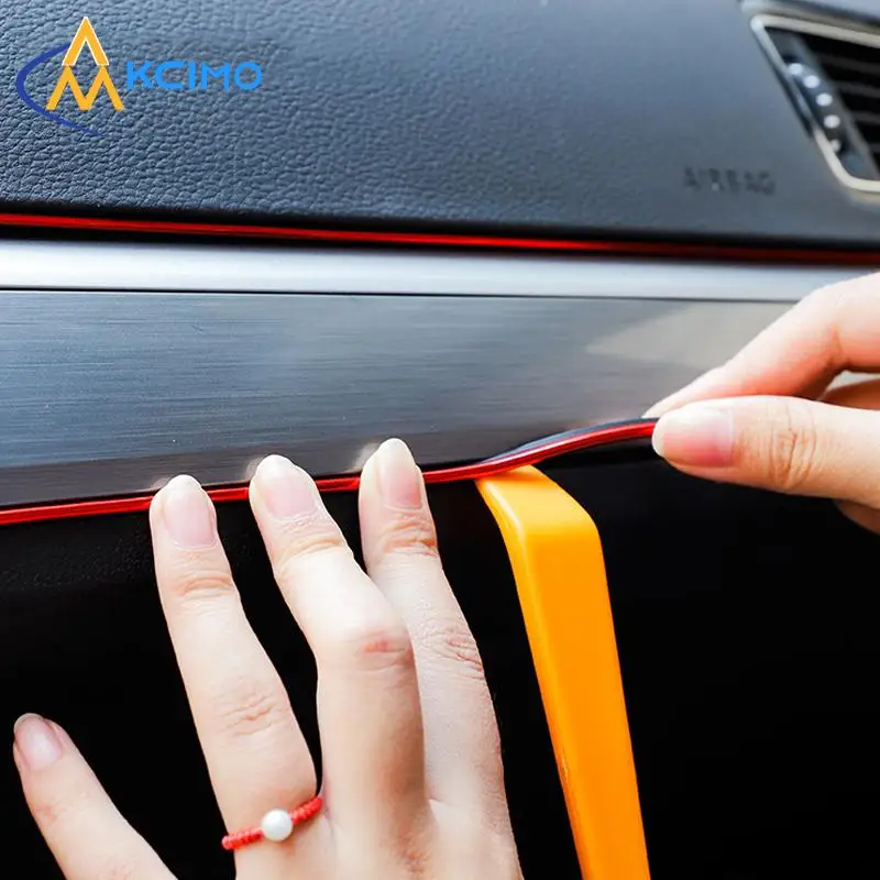 Kcimo For Auto Universal Car Moulding Strips DIY Flexible Sleek Interior Trim Decoration Sticker Roll 5M Door Edge Accessories
Kcimo For Auto Universal Car Moulding Strips DIY Flexible Sleek Interior Trim Decoration Sticker Roll 5M Door Edge Accessories