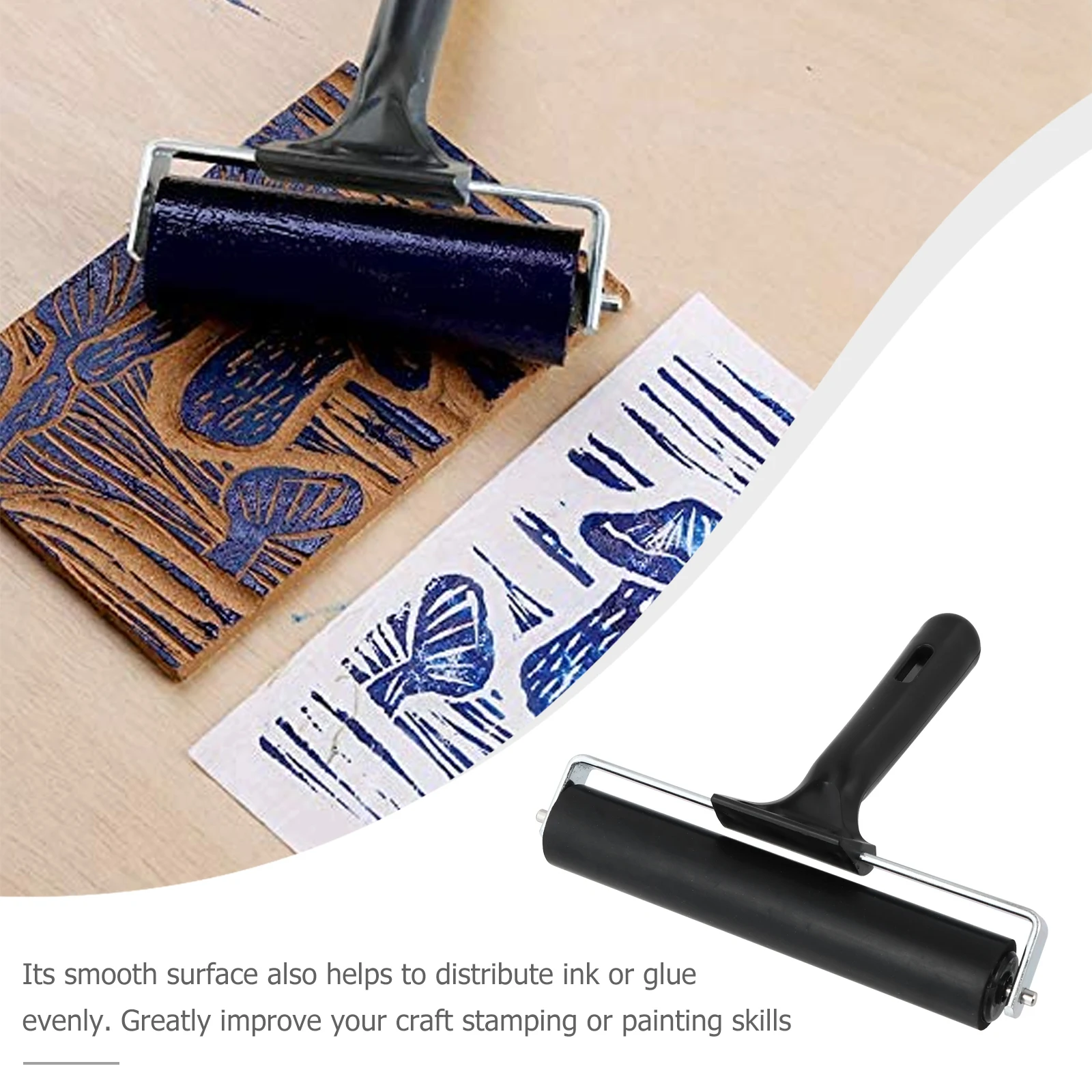 Rubber Ink Glue Tape Stamping Paint Roller Adhesive Rubber Roller Printmaking Art Craft Supplies
Rubber Ink Glue Tape Stamping Paint Roller Adhesive Rubber Roller Printmaking Art Craft Supplies