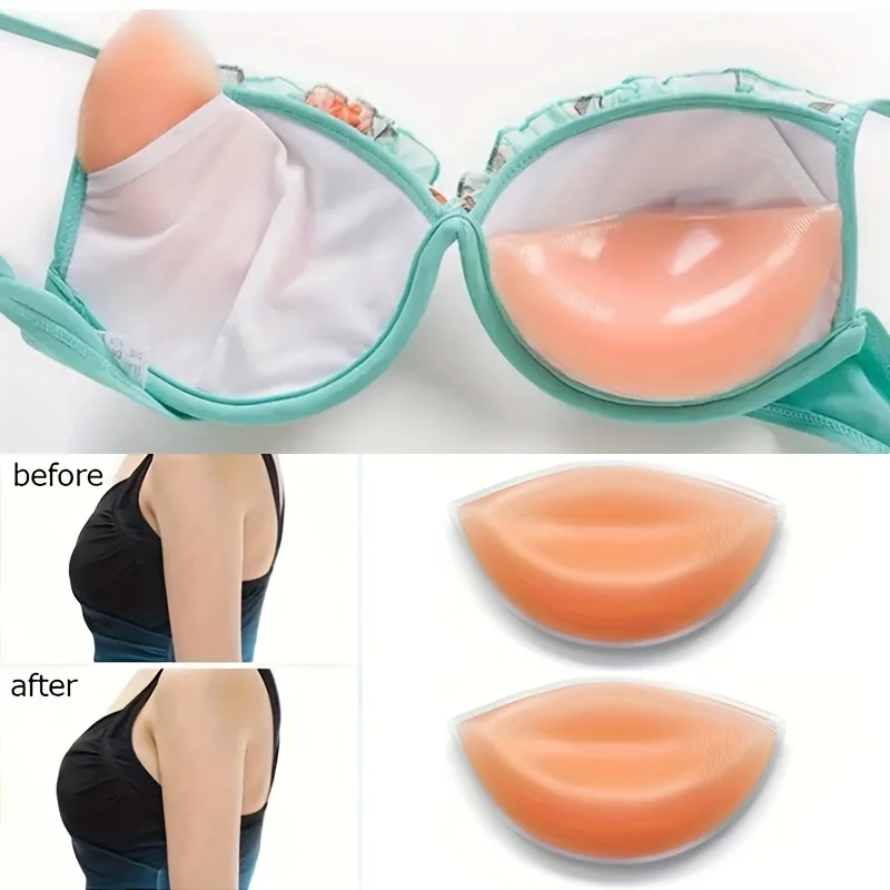 2PCS Invisible Silicone Bra Pads, Push Up Bra Inserts, Women Chest Cups Inserts, Removeable Inserts, Suitable for Bra
2PCS Invisible Silicone Bra Pads, Push Up Bra Inserts, Women Chest Cups Inserts, Removeable Inserts, Suitable for Bra