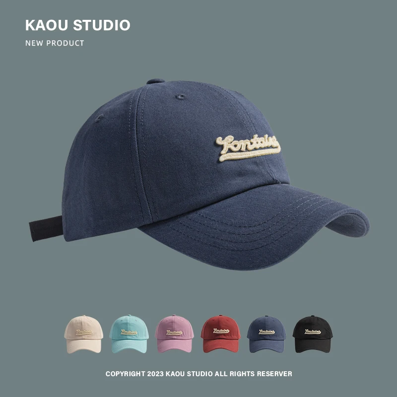Retro letter baseball cap spring and autumn versatile face cap men's leisure sports visor tide
Retro letter baseball cap spring and autumn versatile face cap men's leisure sports visor tide