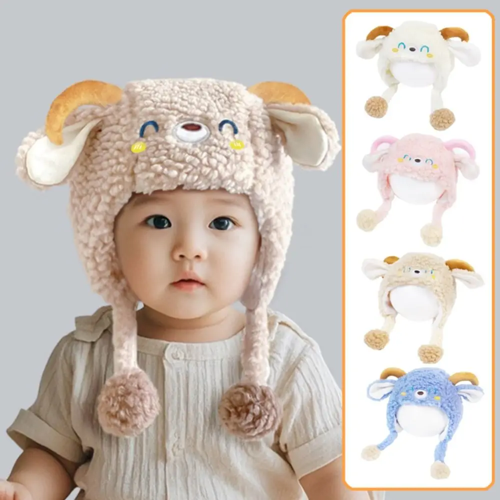 Cartoon Lamb Beanie Caps Kawaii Coldproof Children's Pullover Hats Thickened Windproof Baby Ear Protection Hat for Boys Girls
Cartoon Lamb Beanie Caps Kawaii Coldproof Children's Pullover Hats Thickened Windproof Baby Ear Protection Hat for Boys Girls