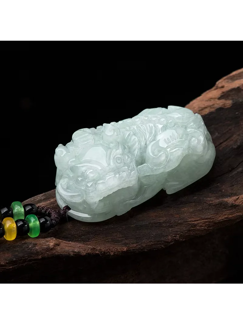 Hot Selling Natural Hand-carve Jade Ice Species Pixiu Necklace Pendant Fashion Jewelry Men Women Luck Gifts Amulet
Hot Selling Natural Hand-carve Jade Ice Species Pixiu Necklace Pendant Fashion Jewelry Men Women Luck Gifts Amulet