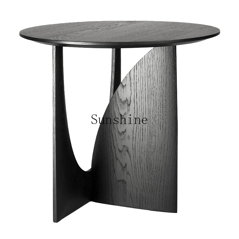 Solid wood small round table corner sofa coffee side table living room furniture
Solid wood small round table corner sofa coffee side table living room furniture