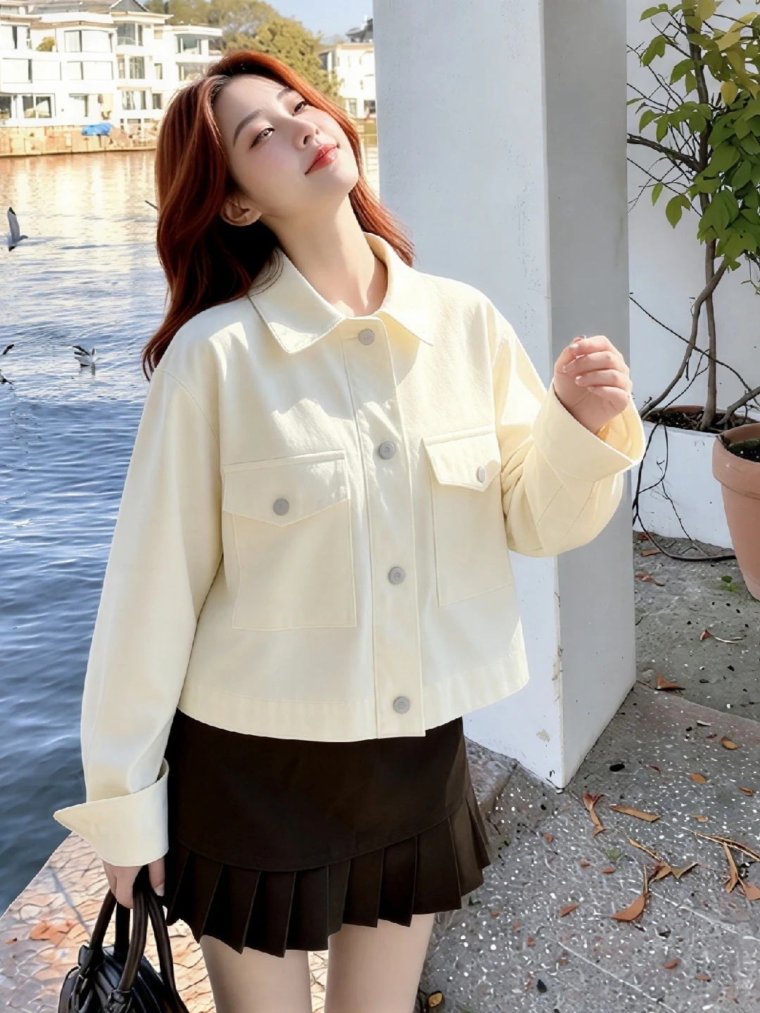 Minimalist Casual Collared Short Jacket Women's 2026 Spring New Small Size Daily Commute Korean Style Outerwear
Minimalist Casual Collared Short Jacket Women's 2026 Spring New Small Size Daily Commute Korean Style Outerwear