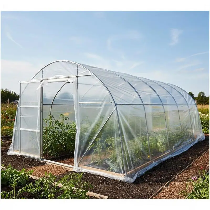 Polyethylene Sheeting 10 x 25 ft For Garden Hoops Raised Beds Cold Frames, 6 Mil Thickness Clear Plastic Cover Tear Resistant Temperature Retention Heavy Duty Sheeting Construction Grade Material
Polyethylene Sheeting 10 x 25 ft For Garden Hoops Raised Beds Cold Frames, 6 Mil Thickness Clear Plastic Cover Tear Resistant Temperature Retention Heavy Duty Sheeting Construction Grade Material