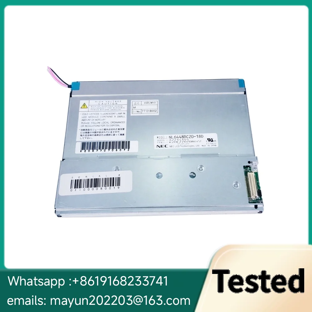 Original Checked 6.5“Inch NL6448BC20-18D Industrial LCD Display Screen Panel 640*480
Original Checked 6.5“Inch NL6448BC20-18D Industrial LCD Display Screen Panel 640*480