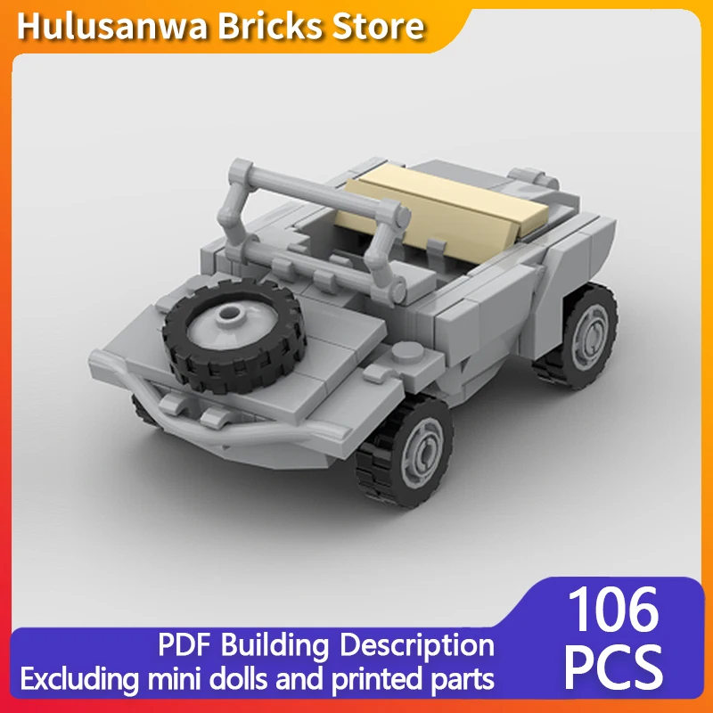 WW2 Amphibious Military Vehicle Model MOC Building Bricks War Equipment Modular Technology Gifts Holiday Assemble Children Toys
WW2 Amphibious Military Vehicle Model MOC Building Bricks War Equipment Modular Technology Gifts Holiday Assemble Children Toys