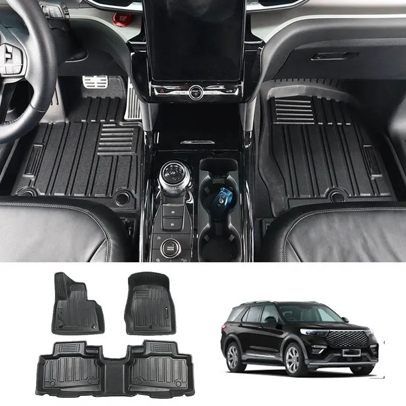 Для Ford Explorer 2020 2021 2022, автомобильные коврики, напольная подкладка, водонепроницаемая, нескользящая, полностью объемная, TPE, автомобильная подставка для ног, черный ковер
Для Ford Explorer 2020 2021 2022, автомобильные коврики, напольная подкладка, водонепроницаемая, нескользящая, полностью объемная, TPE, автомобильная подставка для ног, черный ковер
