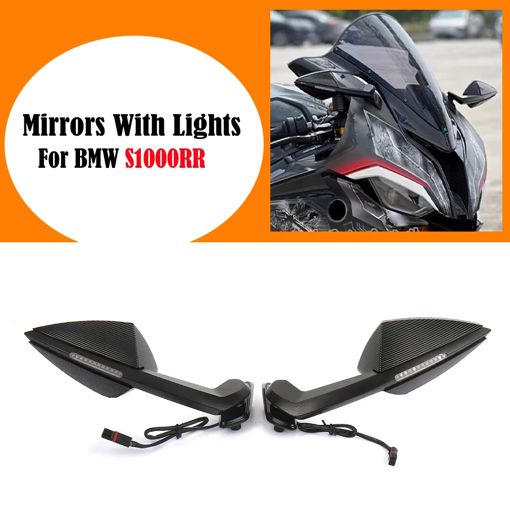 For BMW S1000RR s1000rr S1000 S 1000 RR 2019-2025 Accessories Motorcycle Rearview Mirrors With Turn Signals LED Kit
For BMW S1000RR s1000rr S1000 S 1000 RR 2019-2025 Accessories Motorcycle Rearview Mirrors With Turn Signals LED Kit