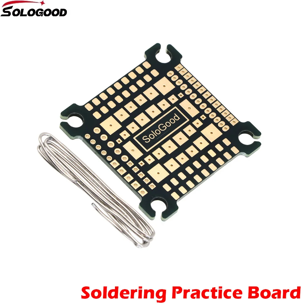 Доска для практики пайки Sologood 30,5*30,5 мм, 1:1 FC, уменьшение для FPV, новые пилоты для начинающих, улучшение уровня пайки, детали для самостоятельного изготовления
Доска для практики пайки Sologood 30,5*30,5 мм, 1:1 FC, уменьшение для FPV, новые пилоты для начинающих, улучшение уровня пайки, детали для самостоятельного изготовления