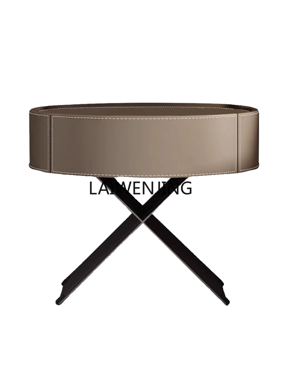 MJY Italian saddle leather bedside bedroom creative oval bedside storage light luxury side cabinet
MJY Italian saddle leather bedside bedroom creative oval bedside storage light luxury side cabinet