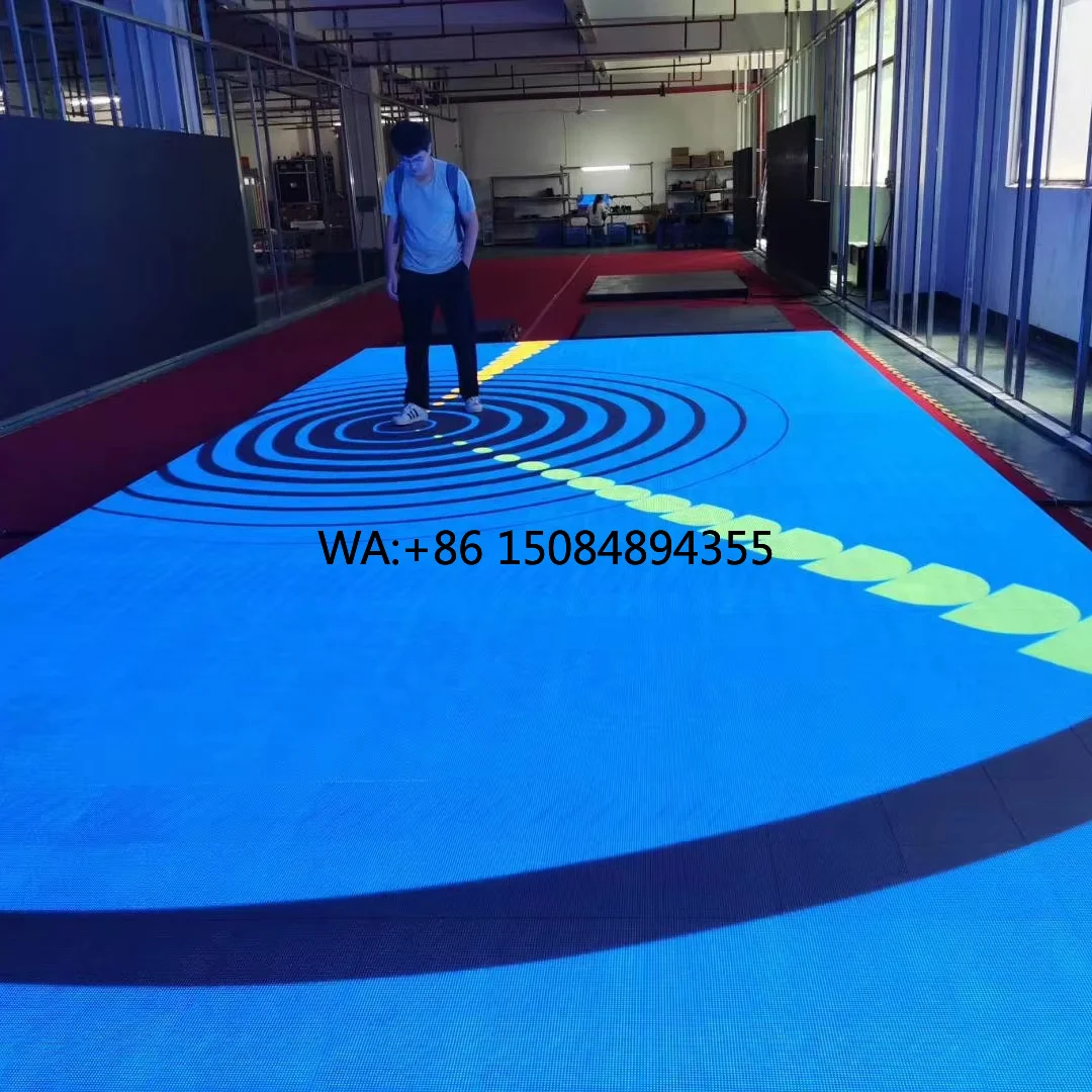 P4.81 Interactive Dance Floor LED Screen Stage 500x1000mm IP67 Waterproof Sheet Metal Iron Panel LED Dance Floor Screen
P4.81 Interactive Dance Floor LED Screen Stage 500x1000mm IP67 Waterproof Sheet Metal Iron Panel LED Dance Floor Screen