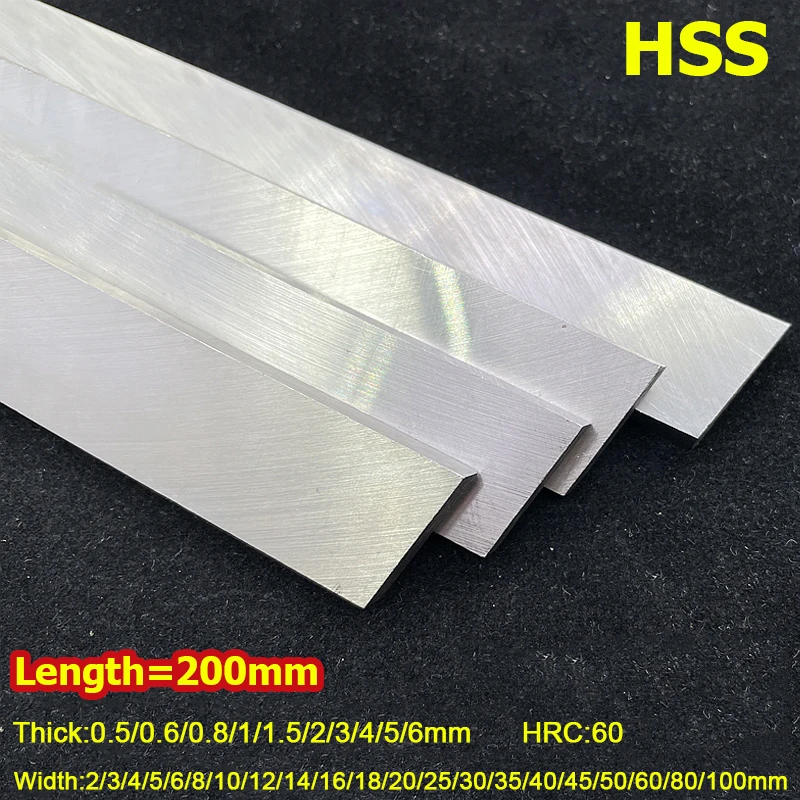 200mm Length Square High Speed Steel Turning Tool Width 2~100mm White Steel Knife Bar Hard Knife Blank Lathe Machining Tool
200mm Length Square High Speed Steel Turning Tool Width 2~100mm White Steel Knife Bar Hard Knife Blank Lathe Machining Tool