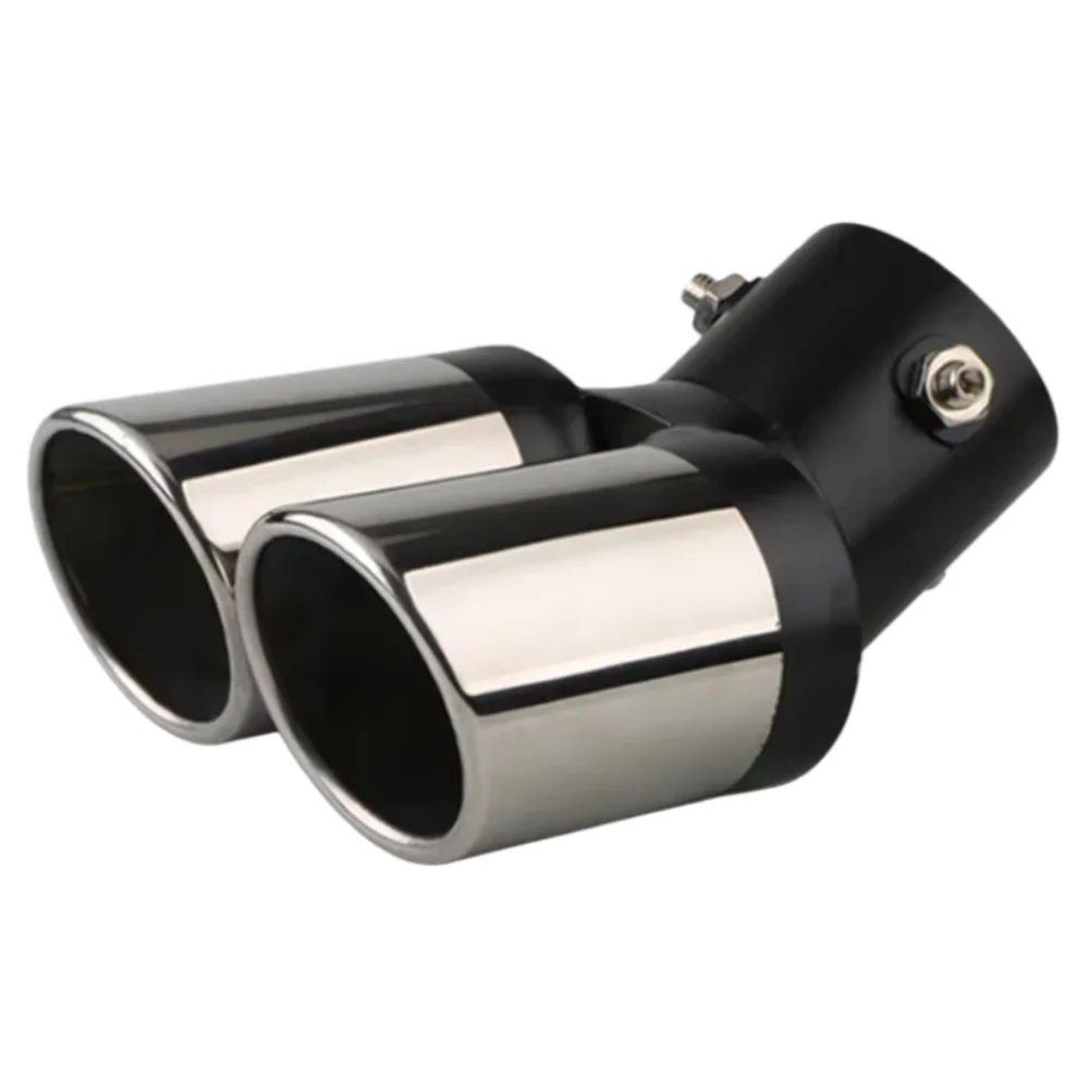 Universal Car Exhaust Trim Muffler Double Outlet Curved Car Exhaust Tailpipe Stainless Steel Durable Car Chrome Tail Pipe
Universal Car Exhaust Trim Muffler Double Outlet Curved Car Exhaust Tailpipe Stainless Steel Durable Car Chrome Tail Pipe