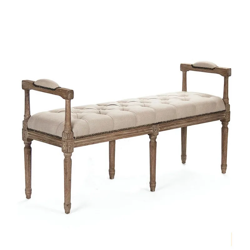 American solid wood retro carved bench, shoe changing, bedroom fitting room, dining stool, bedside stool, European sofa
American solid wood retro carved bench, shoe changing, bedroom fitting room, dining stool, bedside stool, European sofa